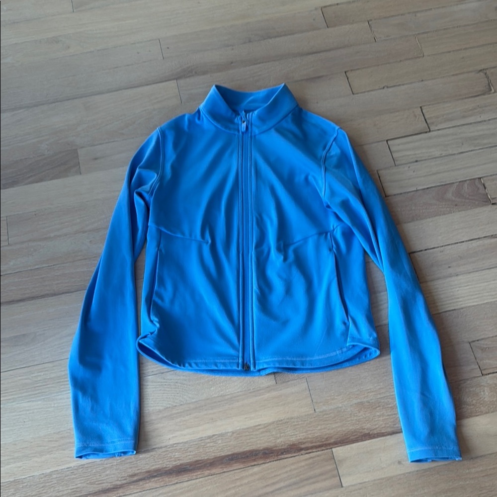 Athleta Girl Blue Zip-Up Chit Chat Jacket New Condition
